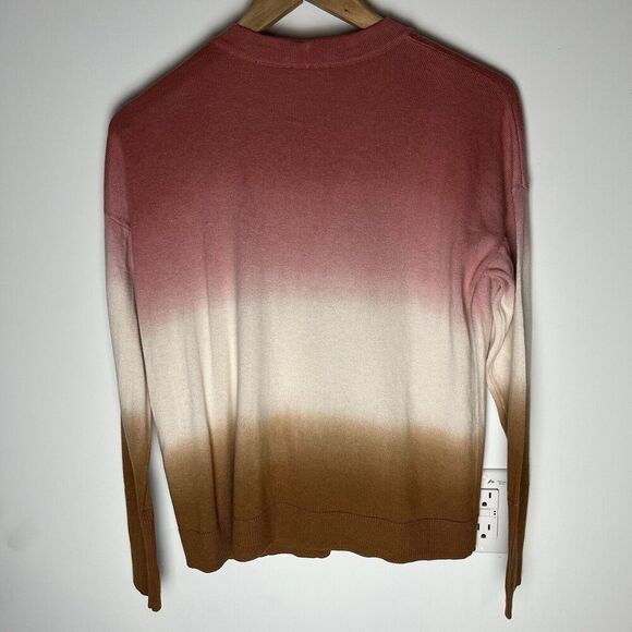 J. Jill Dip Dyed Sunset Ombre Button Up Cardigan Sweater XS Petite Multicolor​ - Picture 6 of 8